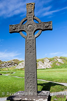 St John`s Cross at Iona Abbey, Iona.